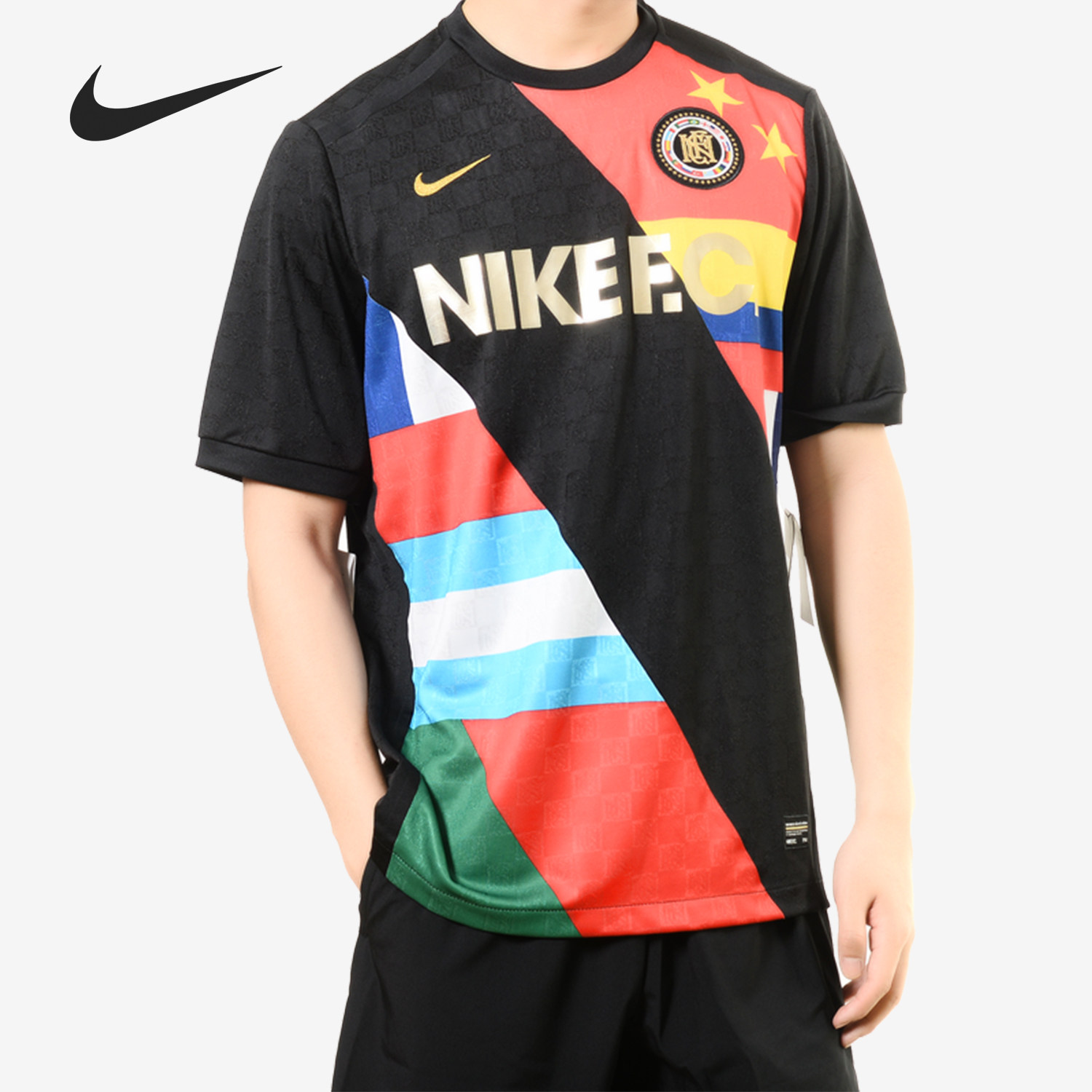 Nike/耐克正品FC世界杯球队复古休闲透气足球纪念短袖T恤 886873