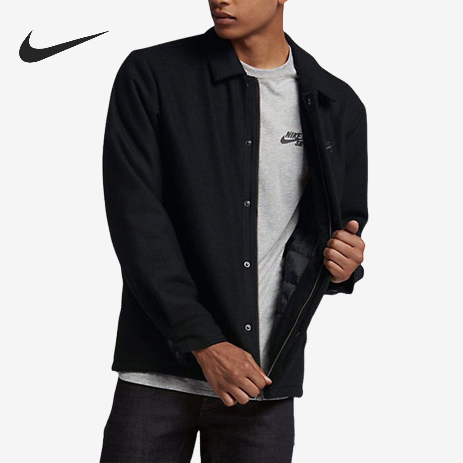 Nike/耐克官方正品男士潮流时尚保暖休闲气质夹克外套800983-010