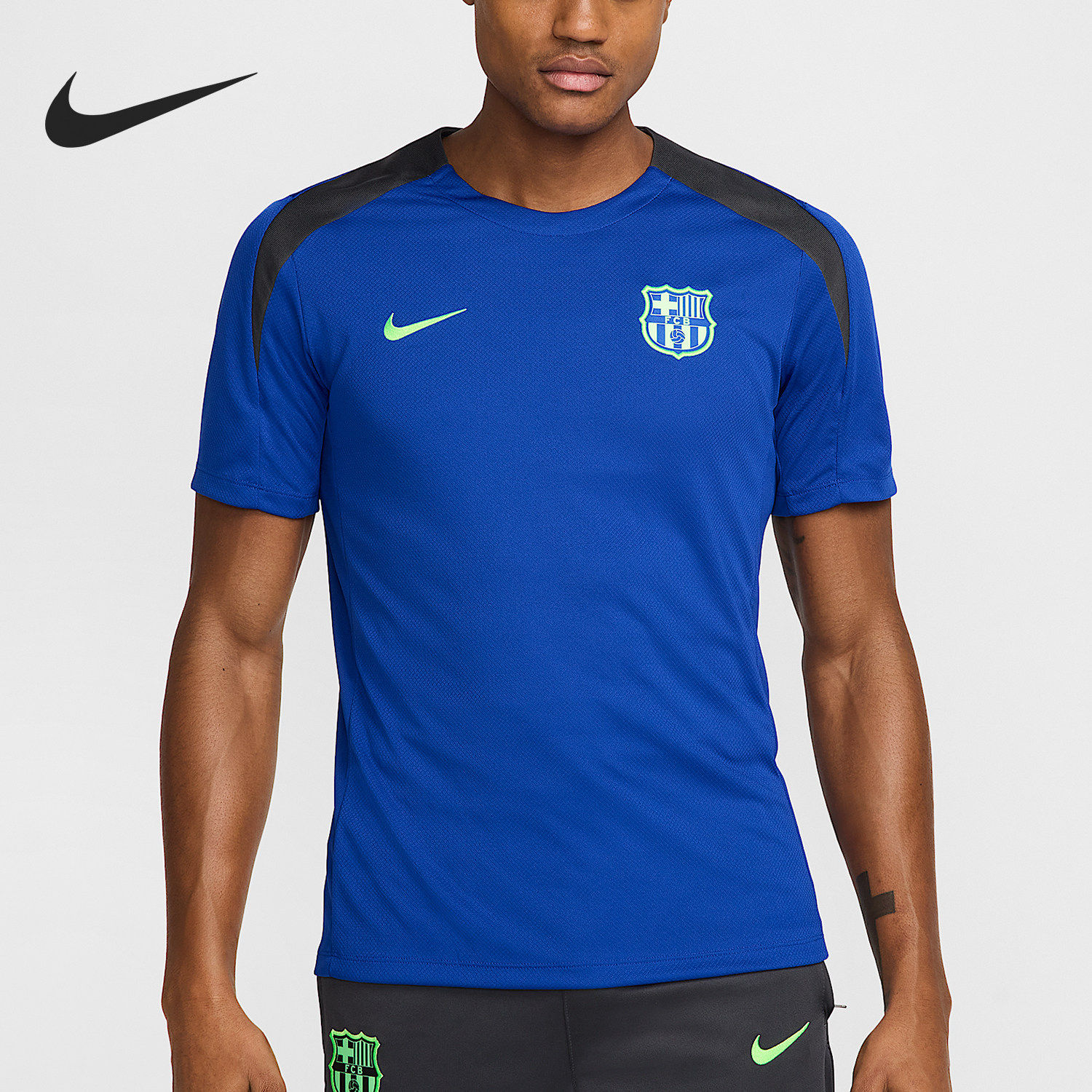 Nike/耐克官方正品男士舒适时尚潮流简约足球短袖T恤FQ2609-417