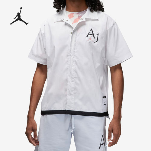 Nike/耐克官方正品Jordan夏季新款透气男子运动翻领T恤DM1417-100