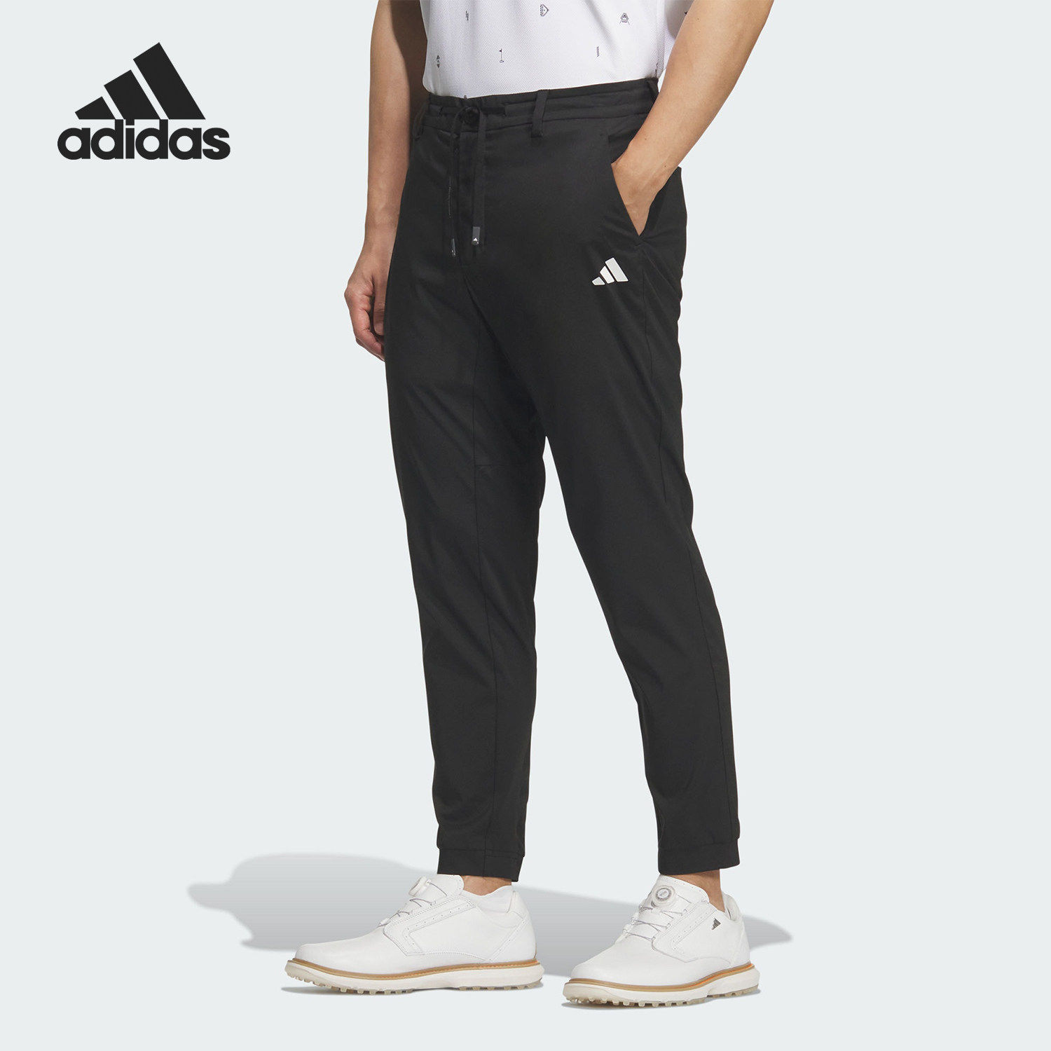Adidas/阿迪达斯官方正品2026男士系带高尔夫运动九分裤JY8268