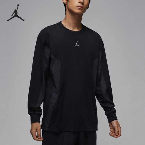 Nike/耐克官方正品Jordan男士圆领宽松经典简约长袖T恤IF1886-010