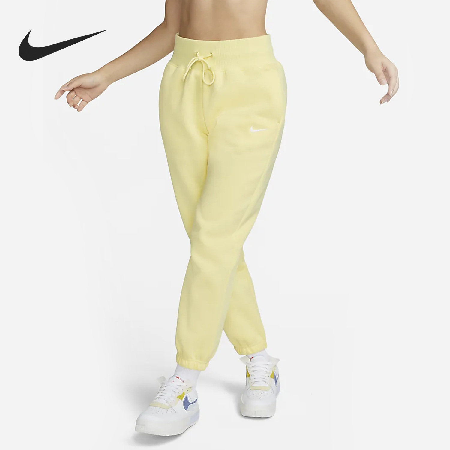 Nike/耐克官方正品秋冬新款女子运动休闲加绒束脚长裤DQ5888-706