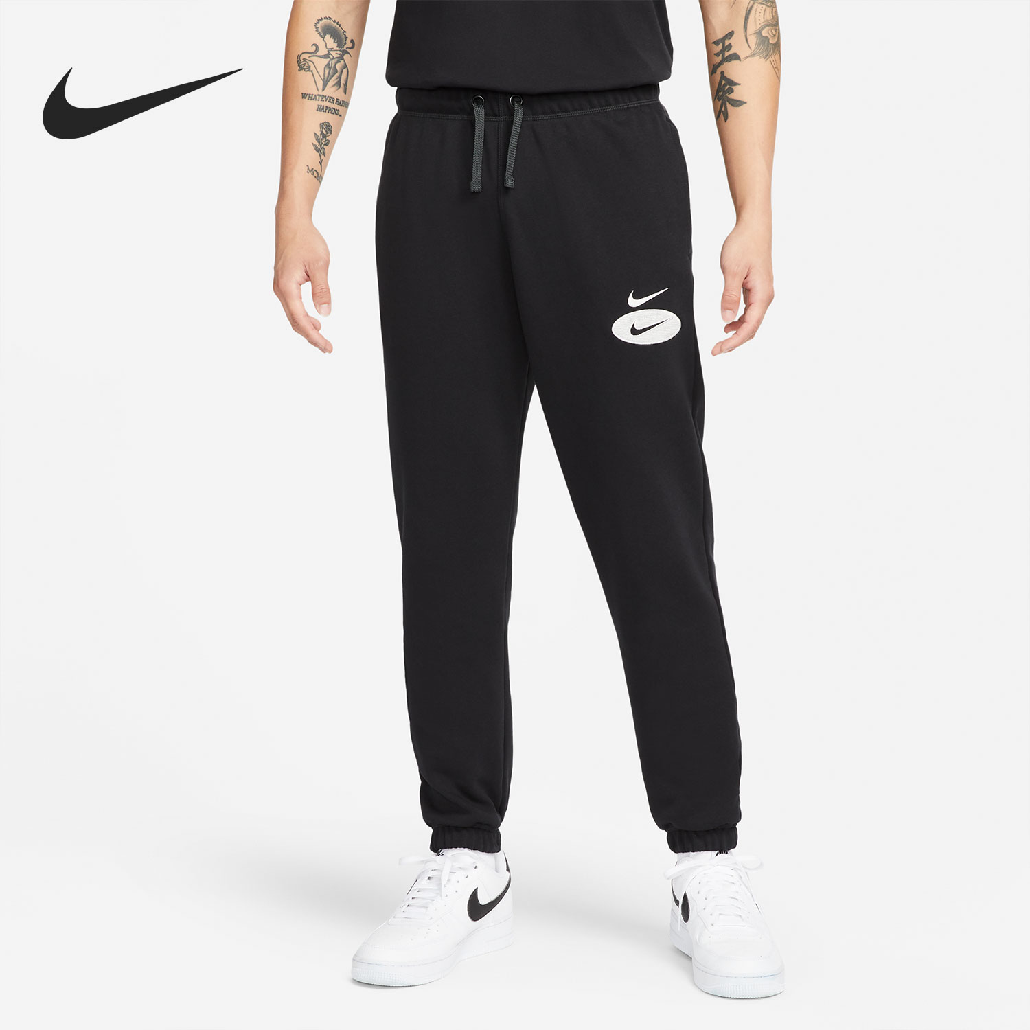 Nike/耐克官方正品男子针织毛圈舒适透气运动束脚长裤 DM5472-010图片