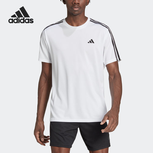 Adidas/阿迪达斯官方正品新款男子简约训练运动健身短袖T恤IB8151