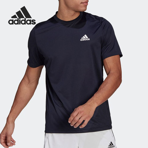 Adidas/阿迪达斯官方正品运动休闲圆领男子舒适耐磨短袖T恤GM2097
