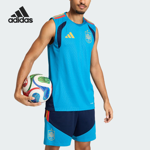 Adidas/阿迪达斯官方正品2026年男士透气休闲运动背心T恤KA8191