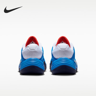 Nike/耐克官方正品Precision8低筒新款男白蓝色篮球鞋IH1104-101