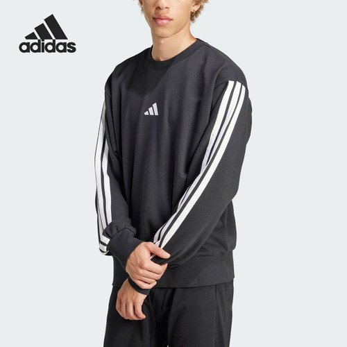 Adidas/阿迪达斯官方正品M 3S FT SWT男士长袖卫衣套头衫JE6372
