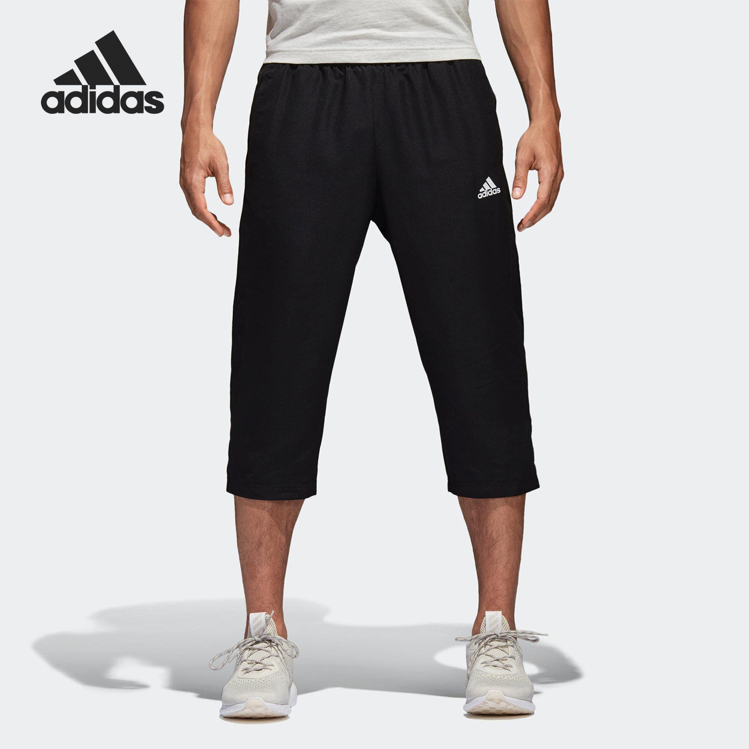 Adidas/阿迪达斯正品 秋季新款男子训练运动休闲七分裤 BK7386
