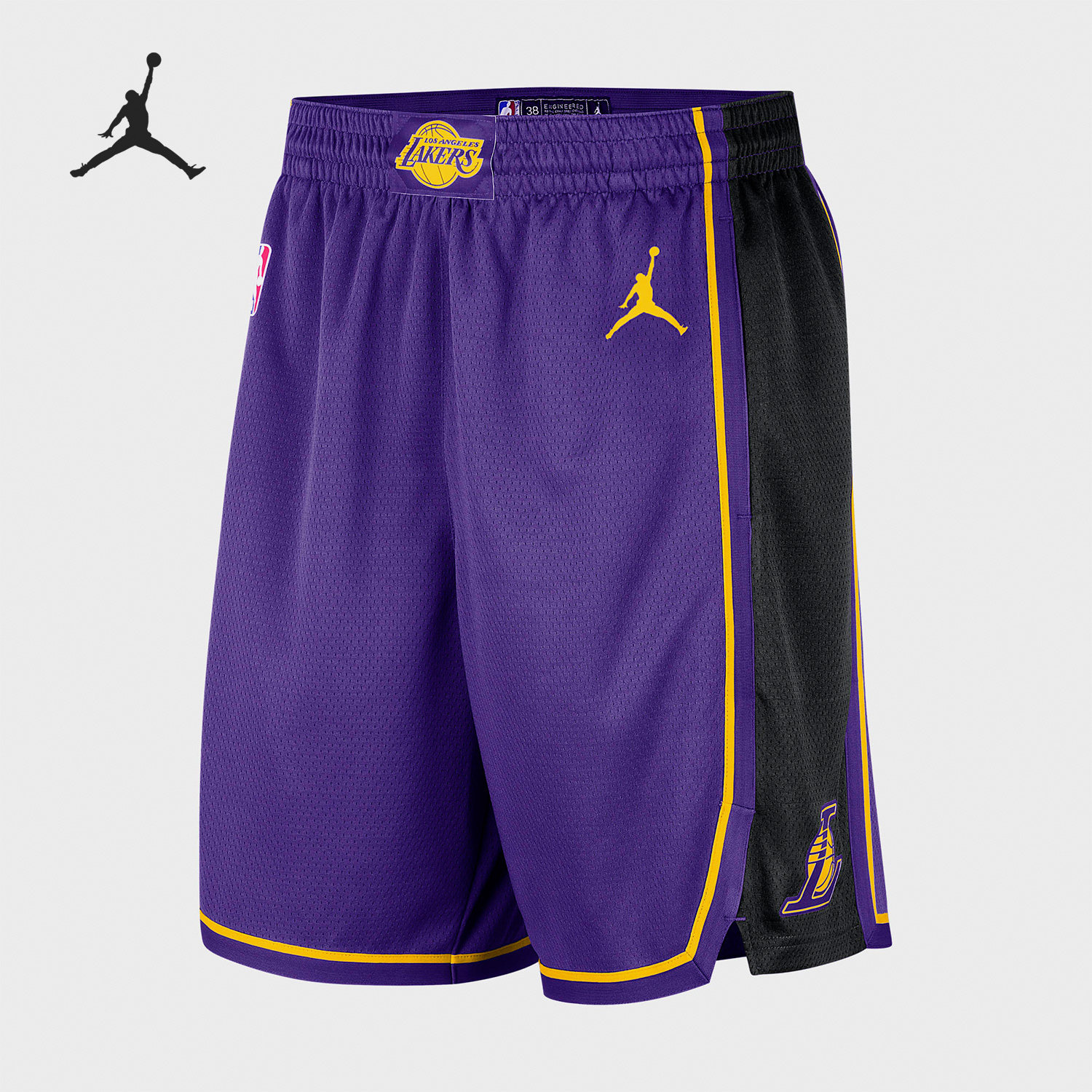 Nike/耐克官方正品NBA洛杉矶湖人男子篮球运动休闲短裤DO9432-504