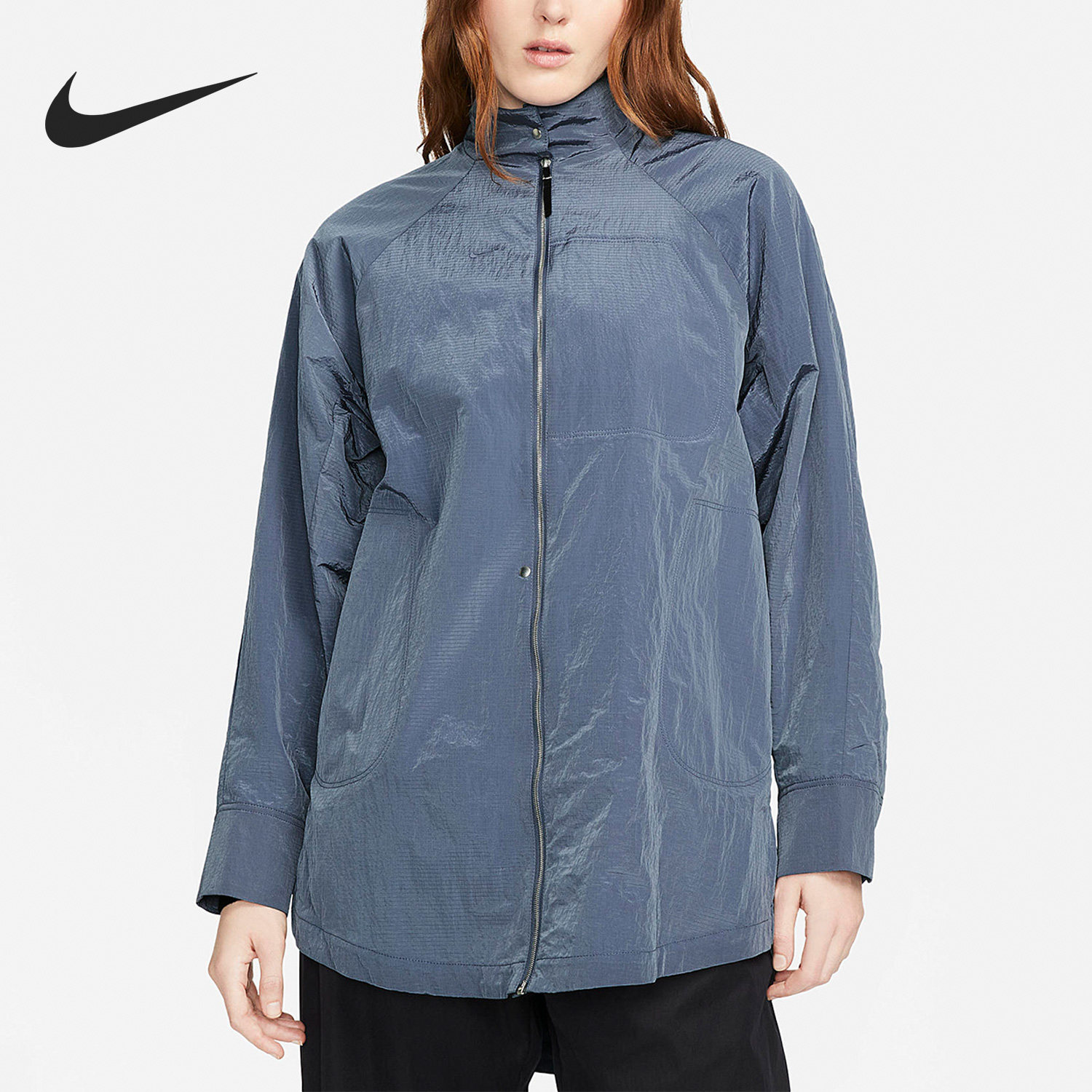 Nike/耐克官方正品新款女子运动训练梭织衬衫式夹克DR5399-491