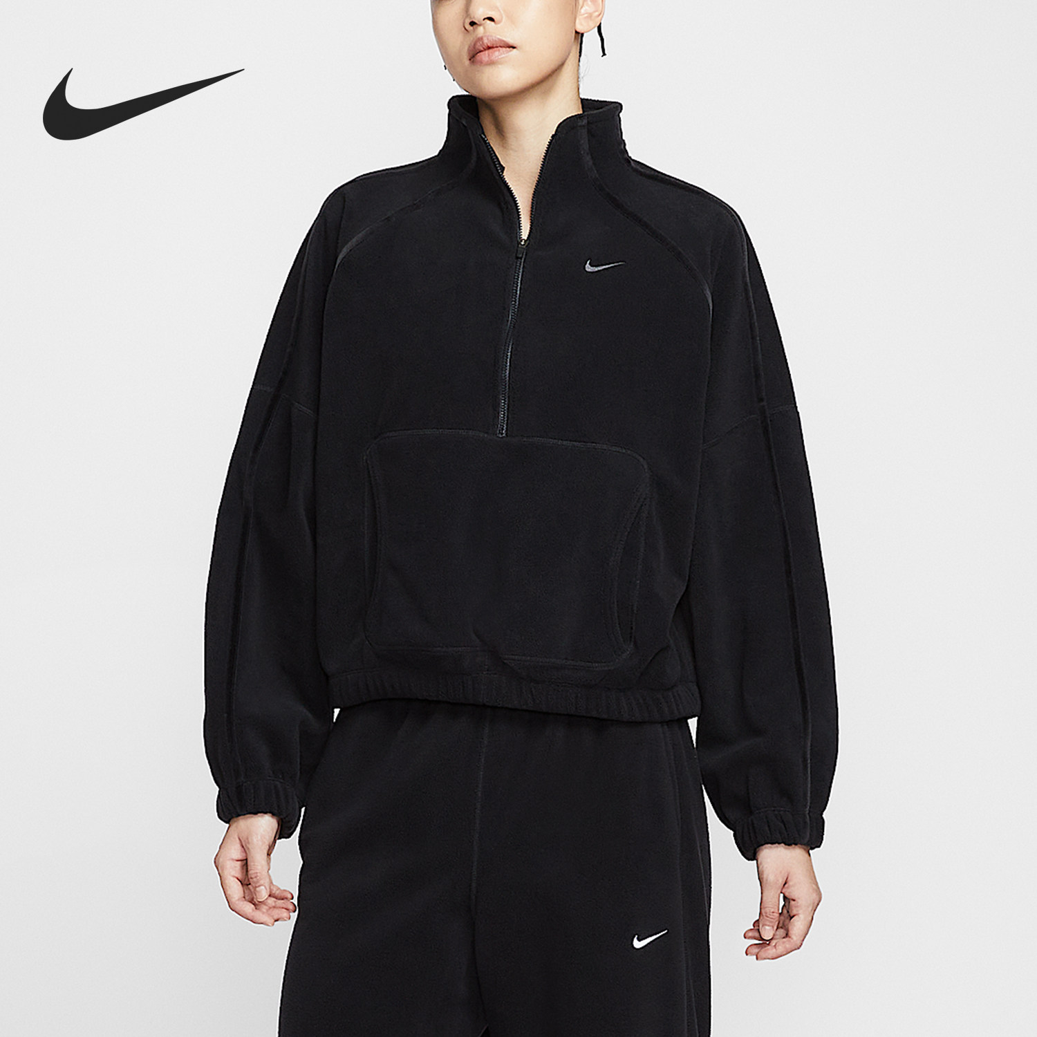 Nike/耐克官方正品Therma-FIT女士高领半拉链套头衫HV3716-010