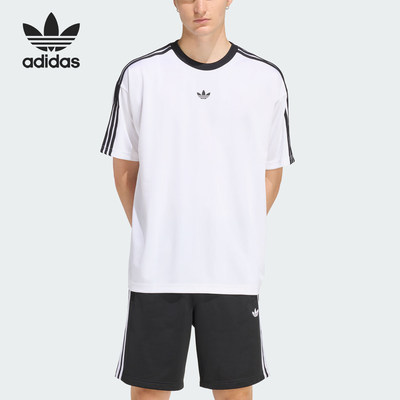 Adidas/阿迪达斯官方正品三叶草男士圆领复古宽松短袖T恤KD5829