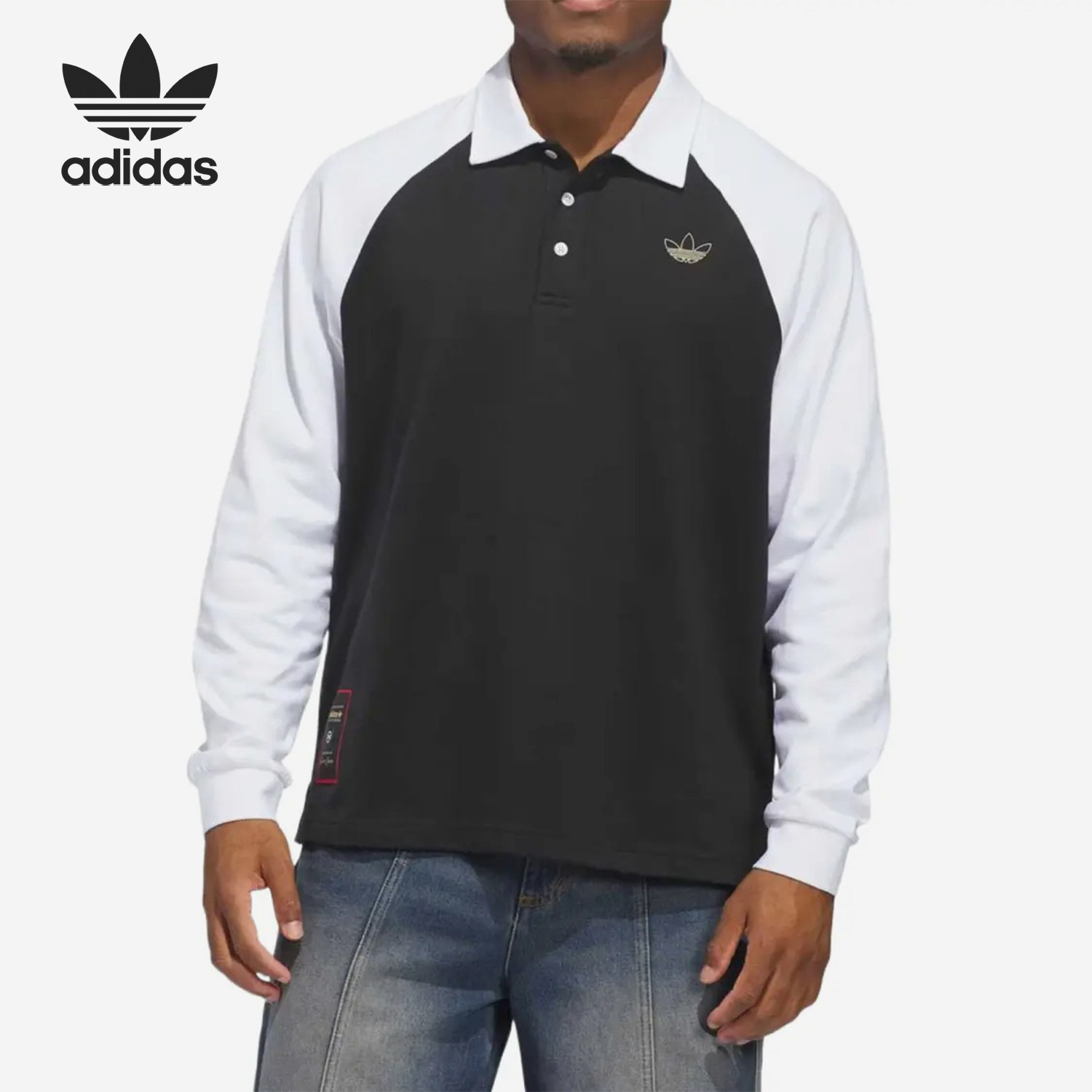 Adidas/阿迪达斯官方正品新款男女同款长袖套头透气休闲服KE7012