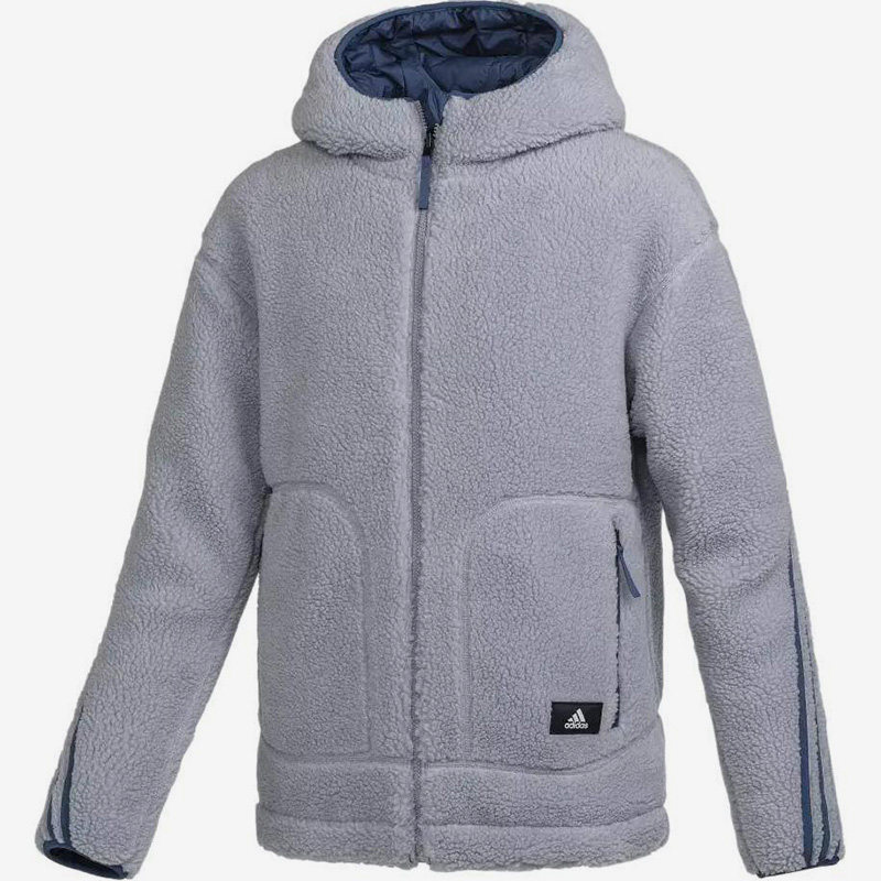 Adidas/阿迪达斯官方正品男士印花半拉链连帽长袖夹克外套HR8427