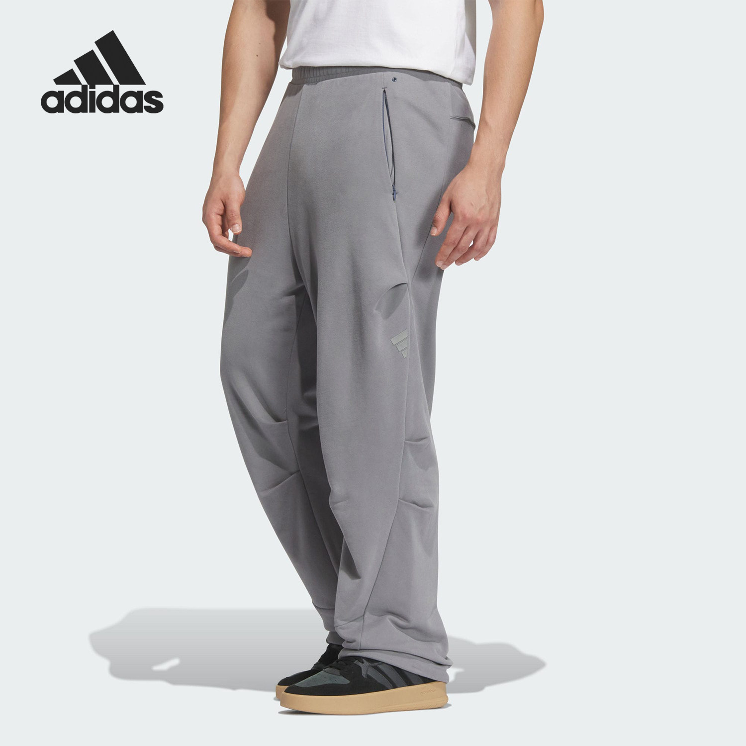 Adidas/阿迪达斯官方正品新款男士舒适毛圈布运动休闲伞裤JM6158图片