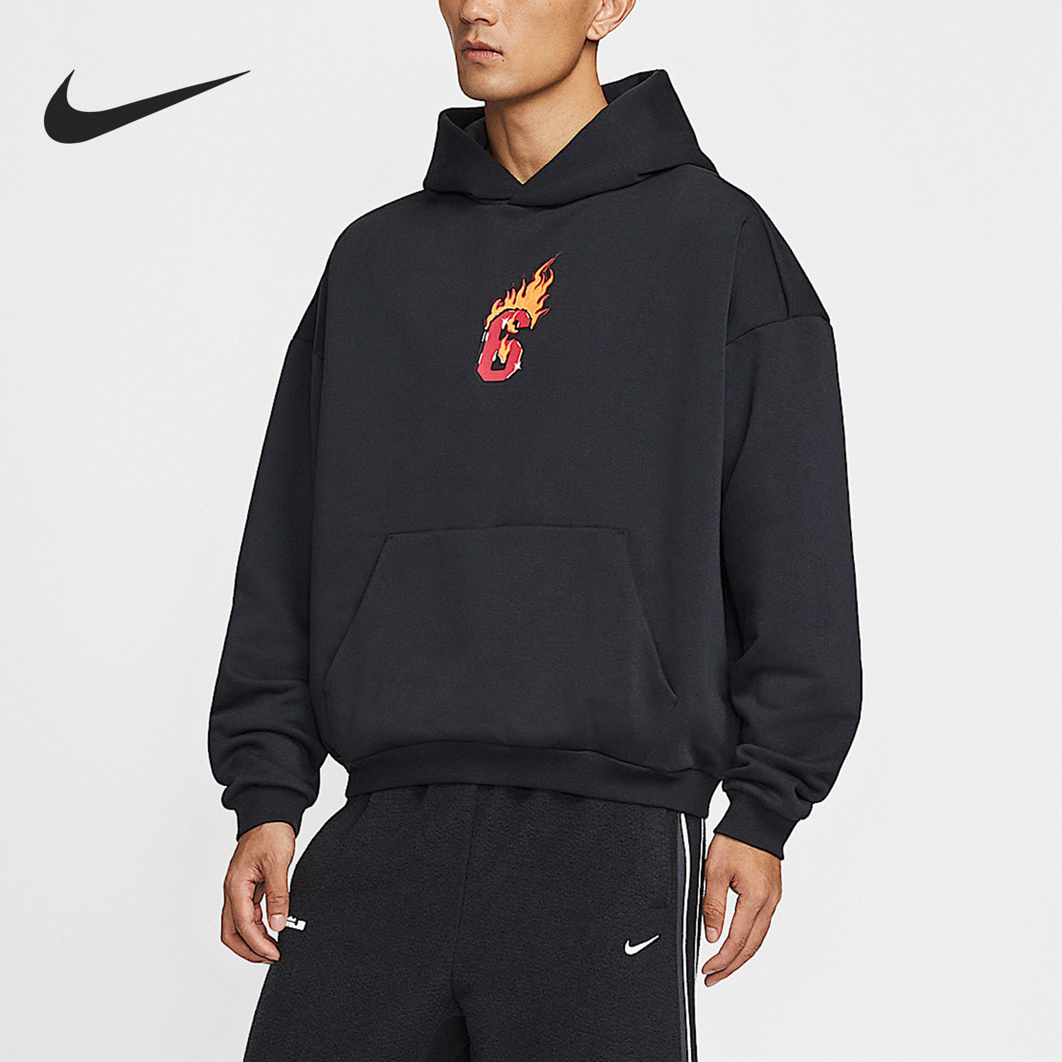 Nike/耐克官方正品Therma-FIT 男士加绒套头篮球连帽衫IH8847-010