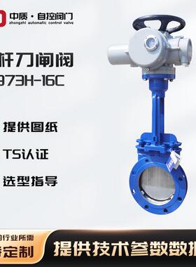 PZ973H-10C法兰对夹式电动刀型阀门开关闸阀耐磨陶瓷铸钢插板阀