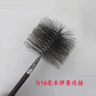 疏通下水道接16毫米弹簧实心轴钢丝刷电钻电锤疏通清洗管道配件