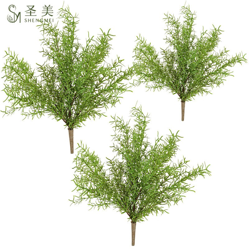 蕨类仿真植物19叶大号天门冬绿色手感铁线蕨波斯草北欧风绿植装饰