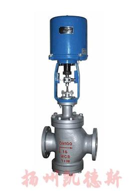 顶导向结构 ZDLS电动角形单座调节阀 抗震性好
