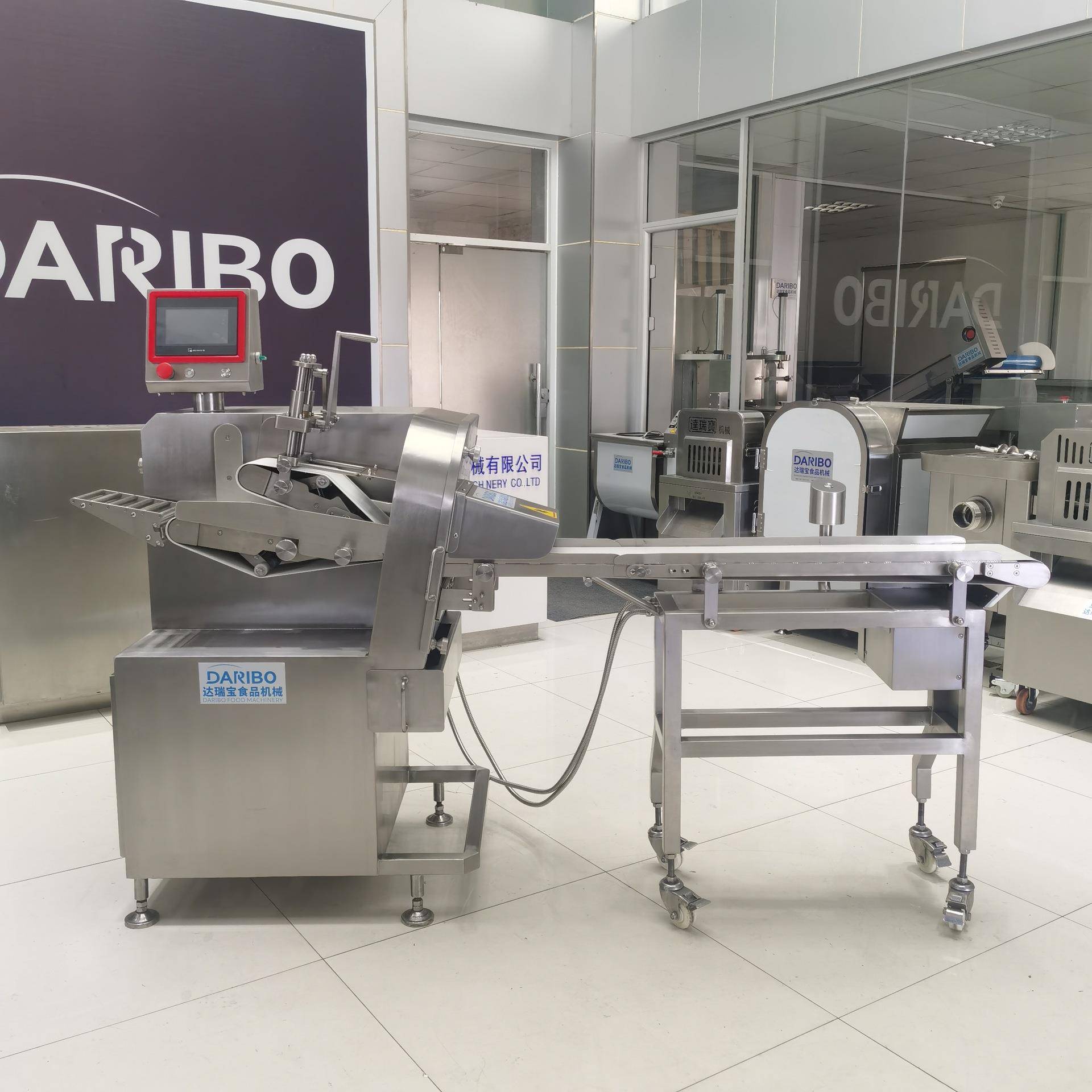 H大型鲜肉切片机 食品级不锈钢材质 商用全自动鲜猪羊牛肉切片