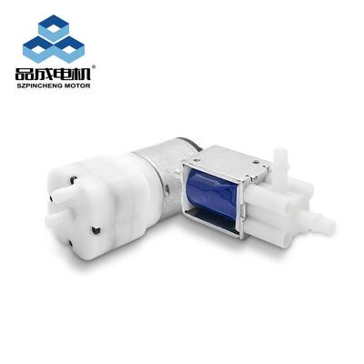 康复手套专用528微型真空泵三通真空阀静音大流量电磁阀隔膜气泵