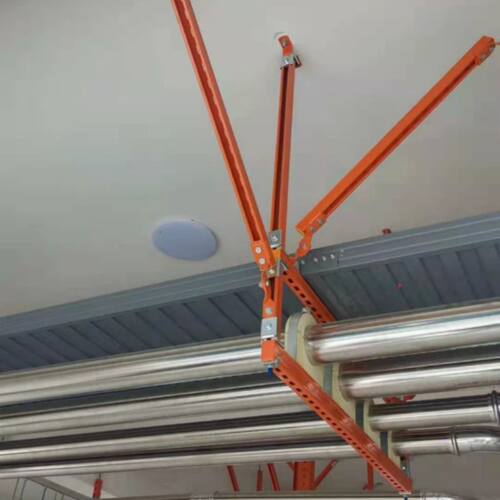 消防水管抗震支架 消防管道排水水管双向移动防震支吊架