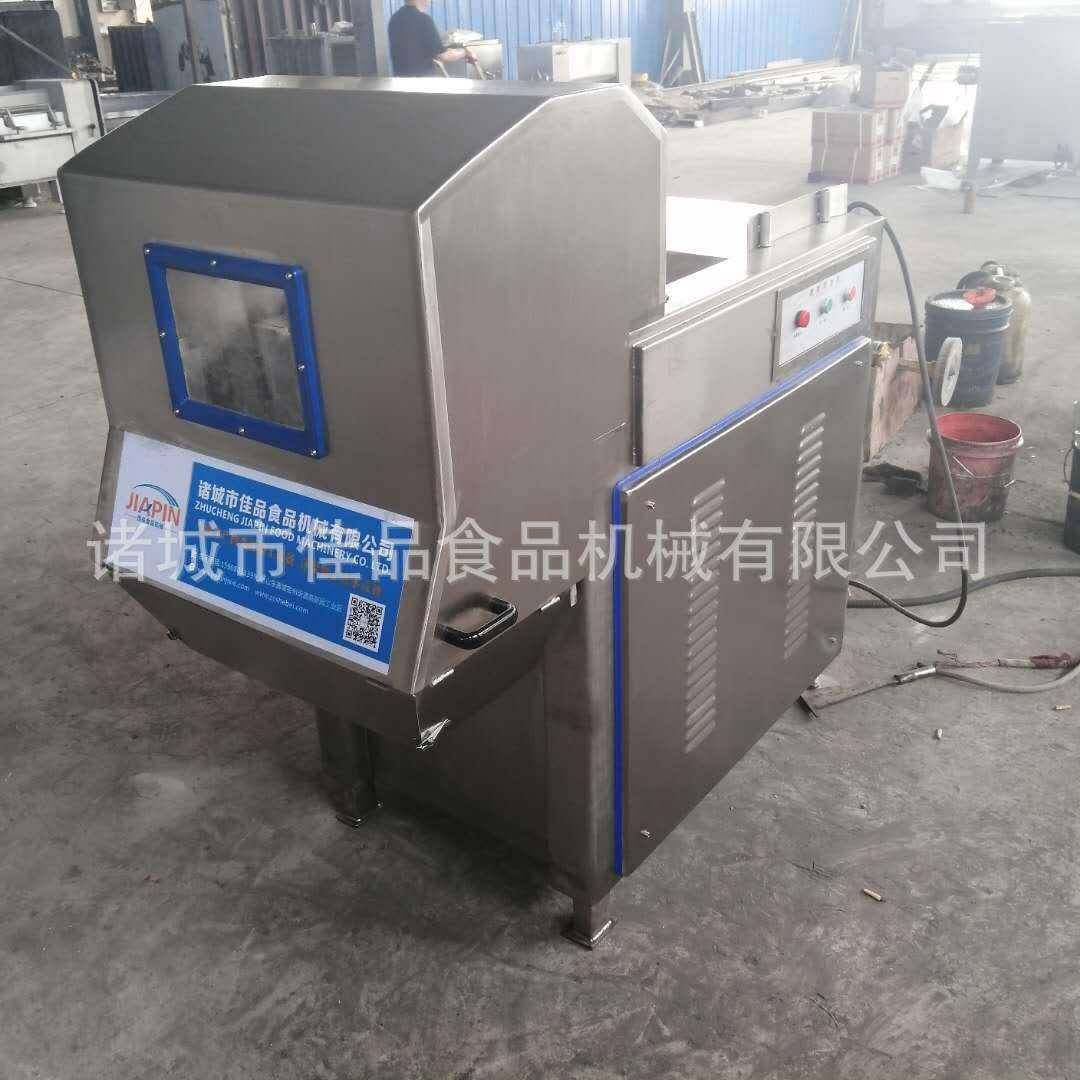 大型冻肉板快速切块机 不锈钢冻猪肉盘切块机