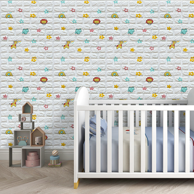 墙纸自粘d立体墙儿童防撞软包卡通卧室温馨防水防潮纸墙壁纸,家居饰品,软装墙贴,淘宝优惠券,粉丝福利购,淘宝优惠卷