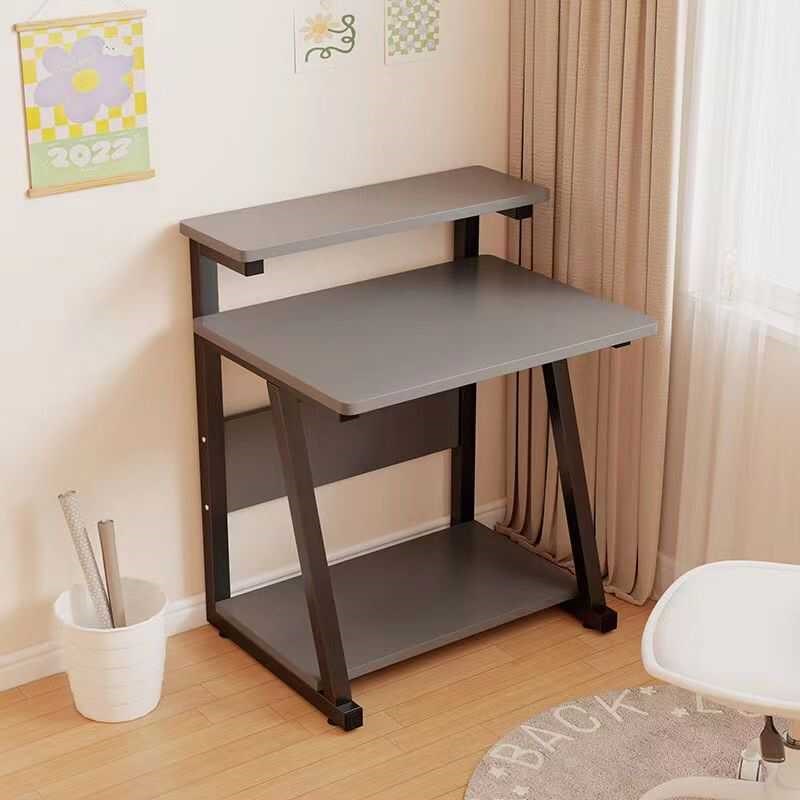 小型台式电脑桌卧室家用床边桌办公桌子单人电脑桌可移动书桌