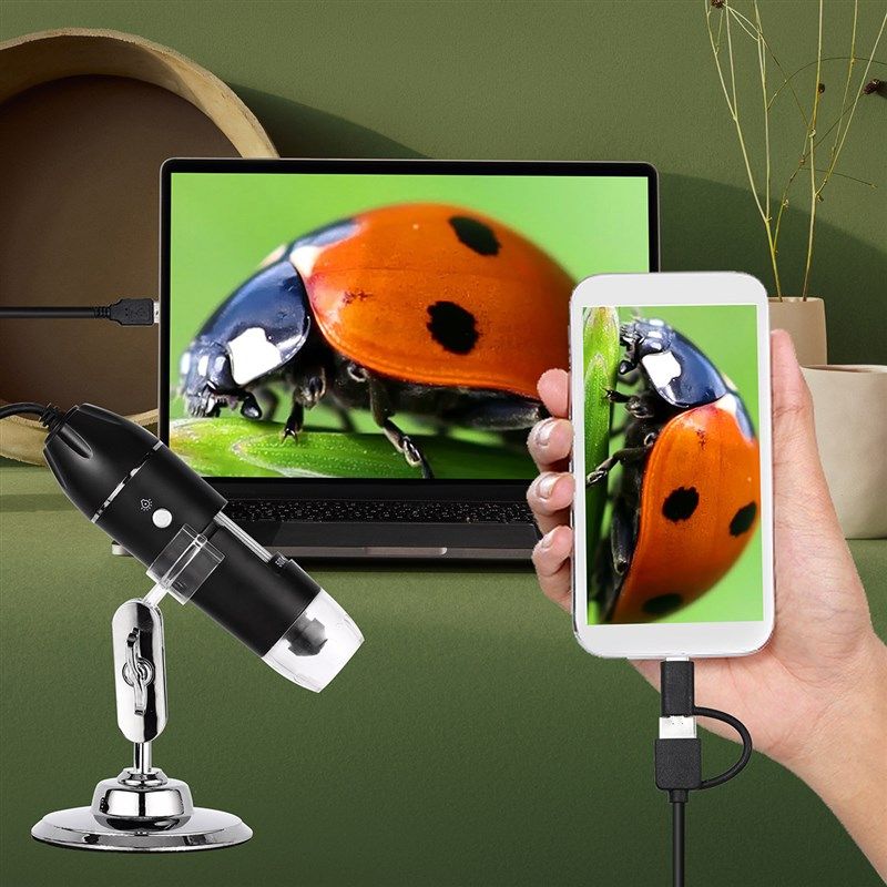 雷盼倍电子显微镜万数码显微镜手电路板焊接放大镜头头发皮肤检测