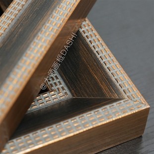 欧式做旧金色油画外框定制装饰画框装裱相框挂墙客厅沙发背景墙