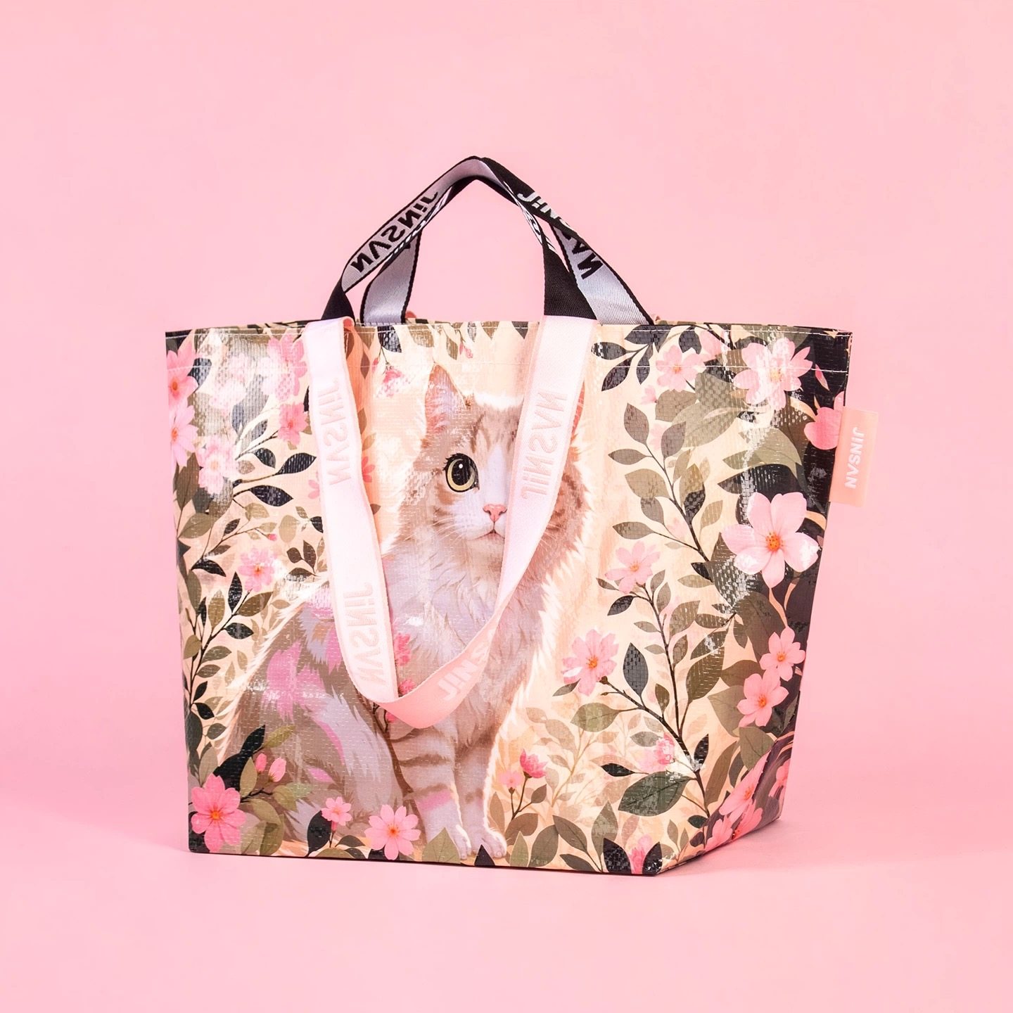 超好看的编织袋大容量购物袋防水游泳包旅行袋手提袋子轻便高颜值