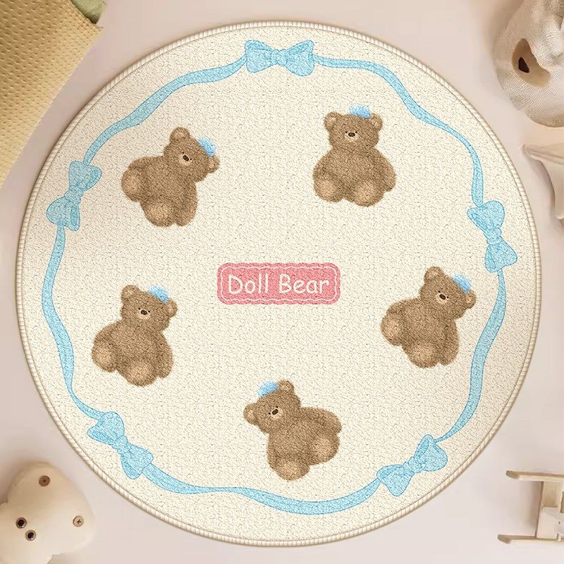 圆形卡通地毯卧室书房阅读区爱儿童房吊篮圆毯家用转椅阳台地垫,居家布艺,地毯,淘宝优惠券,粉丝福利购,淘宝优惠卷