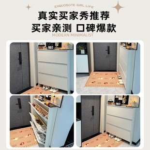 架 室内走廊入户门玄关柜小窄鞋 实木超薄翻斗鞋 柜家用门口2新款
