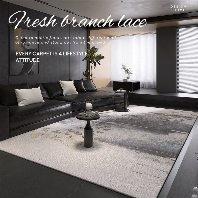 高级感卧室地毯客厅防滑耐脏沙发茶几地垫家用大面积全铺床边毯子,居家布艺,地毯,淘宝优惠券,粉丝福利购,淘宝优惠卷