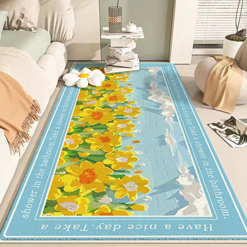 加厚仿羊绒床边爱少女粉色卧室客厅沙发飘窗长条地毯浴室定制,居家布艺,床边毯,淘宝优惠券,粉丝福利购,淘宝优惠卷