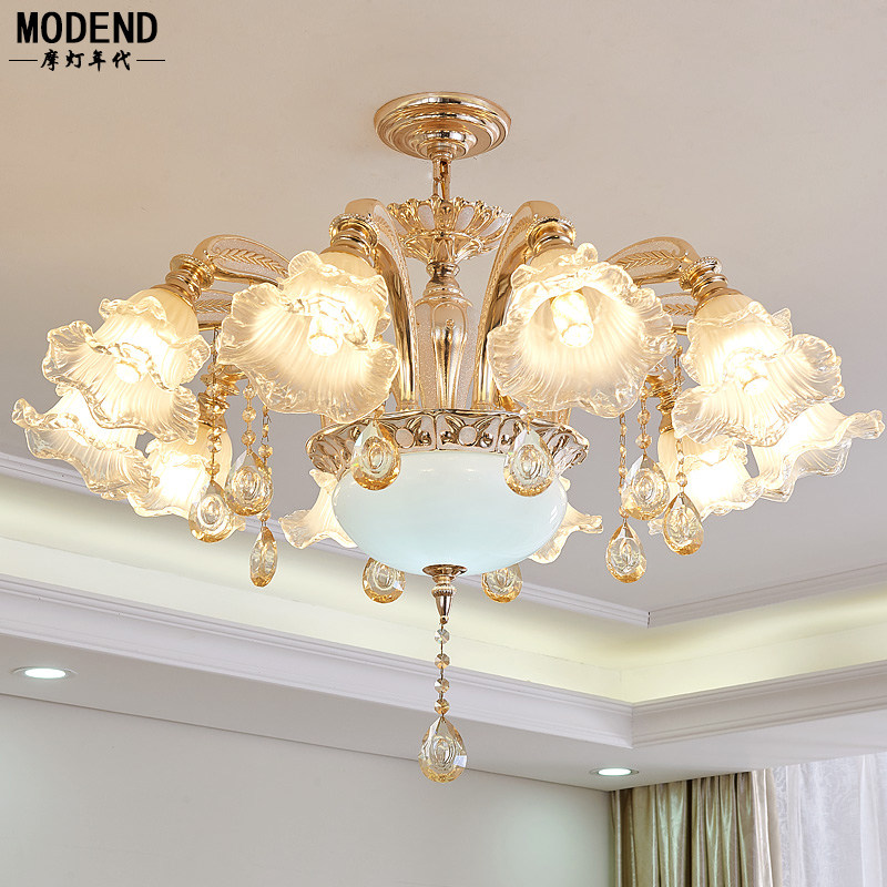 欧式吊灯奢华大气卧室灯具现代简欧客厅家用水晶灯,家装灯饰光源,客厅吊灯,淘宝优惠券,粉丝福利购,淘宝优惠卷