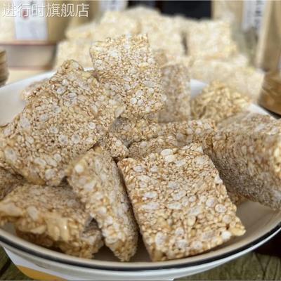 湖北仙桃特产大全麻叶子麦芽糖炒米糖安陆纯手工零食小吃麻糖芝麻