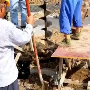 快速掏桩芯泥土机器加长合金钻头管桩掏孔取土手扶栽杆打洞钻孔机
