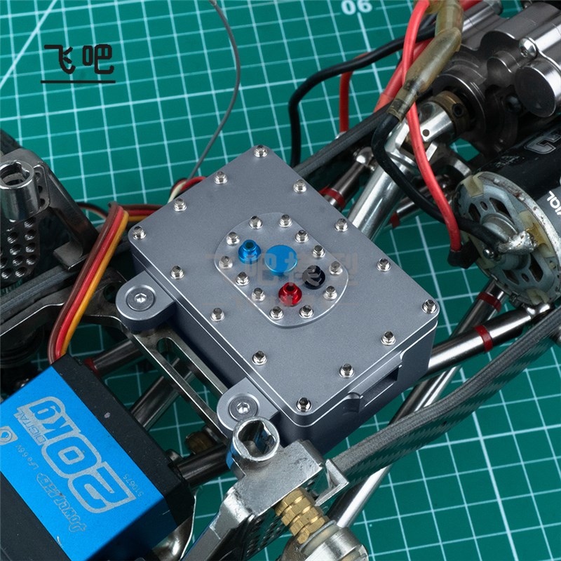 CNC 铝合金属设备盒 电调 接收收纳盒SCX10 TRX4 D90仿真装饰油箱