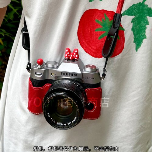 蝴蝶结硅胶相机热靴盖富士佳能