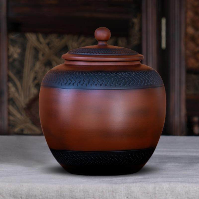 云南建水紫陶茶叶罐陶瓷家用密封防潮普洱茶叶储存罐中式精品高档,餐饮具,茶叶罐,淘宝优惠券,粉丝福利购,淘宝优惠卷