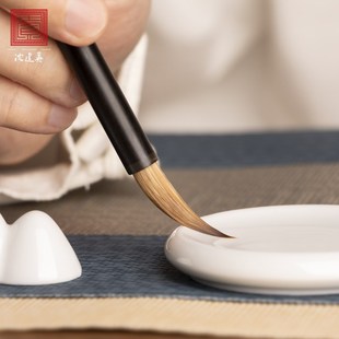 沈建英毛笔纯狼毫级毛笔装中楷兼毫初学善琏湖笔羊毫楷书隶书行书