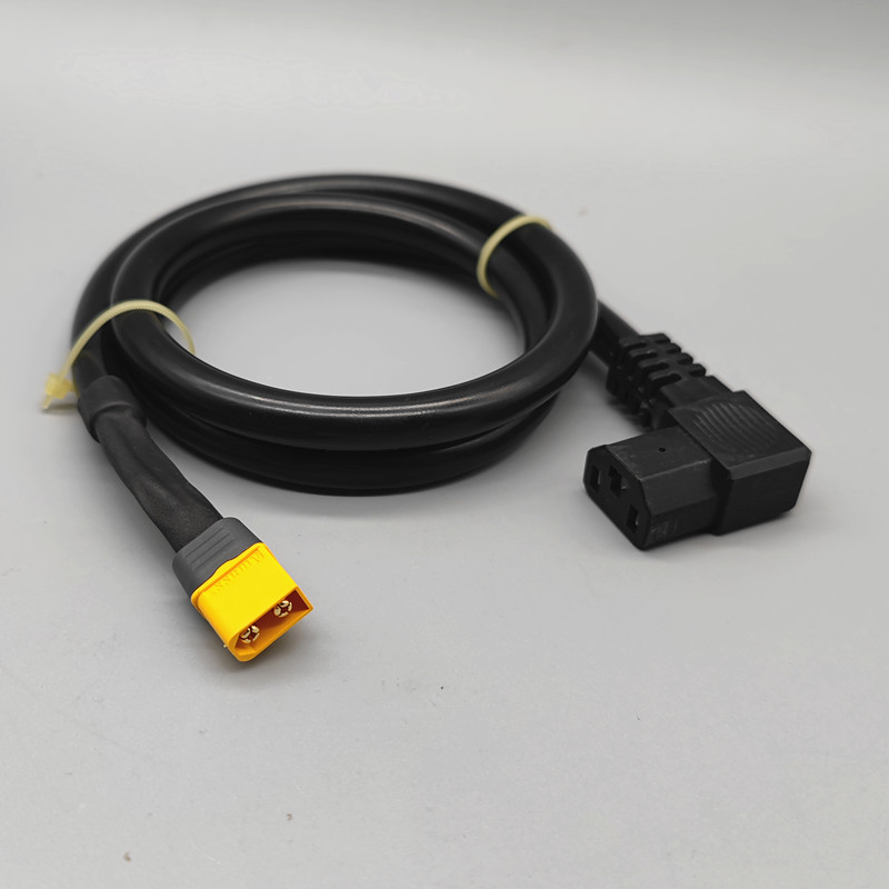 XT0公头转T型品字母头 电动车充电器输出XT0转换线 大炮转接线