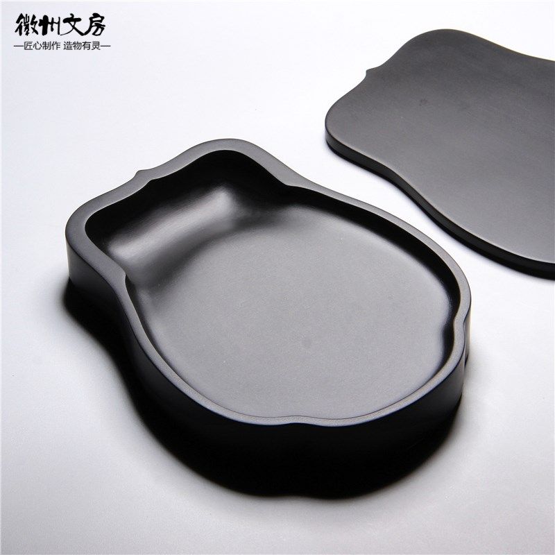 正宗歙砚老坑 带盖素意砚 天然黑龙尾砚台文房书法小楷礼品砚,文具电教/文化用品/商务用品,文房四宝,淘宝优惠券,粉丝福利购,淘宝优惠卷