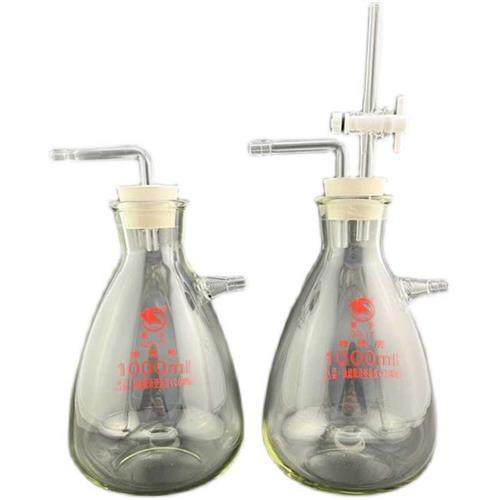 实验室玻璃缓冲瓶抽装置安全瓶减压瓶防倒吸回流截流瓶