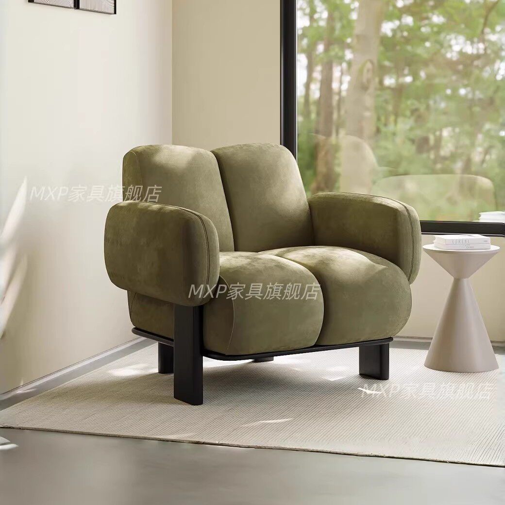 法式复古考拉休闲设计师大小户型客厅阳台卧室简约时尚单人沙发椅